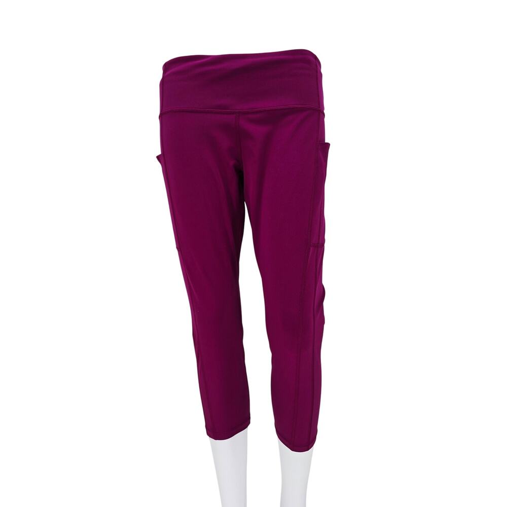 Athleta High Rise Ultimate Stash 7/8 Leggings Purple L